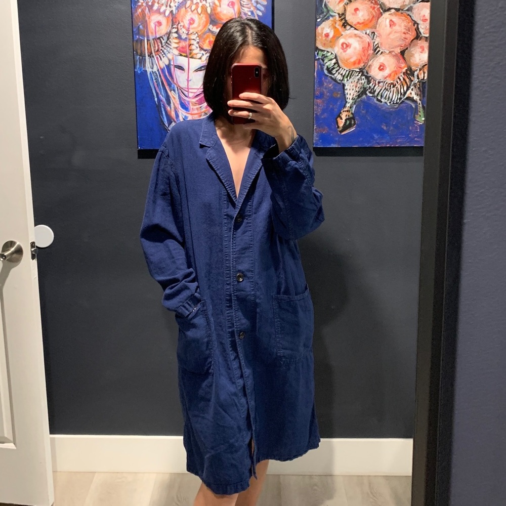 Uniqlo Blue long jacket (light weight)